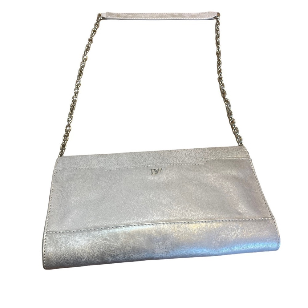 NWT Diane Von Furstenberg leather crossbody bag converts to cutch. - Picture 6 of 14